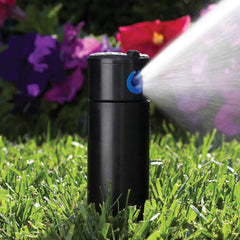 Hunter PGP Ultra close-up of pre-installed nozzle and gear top, precise spray adjustment benefit