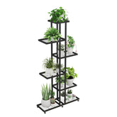 HusDream front view of 6-tier metal plant stand showing stable display benefit