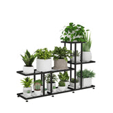 HusDream front view of 7-tier corner plant stand showing compact display and neat organization