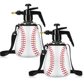 Hushee front view of two baseball-style misters showing full package and straps, convenient transport