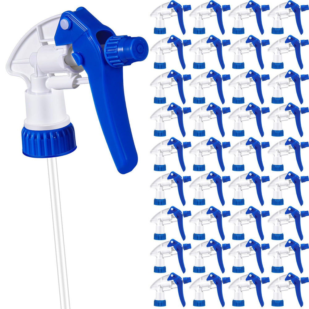 Hushee front view of blue trigger nozzle showing durable design and easy grip