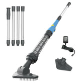 HUSHLIGHT front view of cordless spa vacuum showing compact design and easy grip