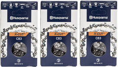 Husqvarna front view of three-pack packaging showing product identity and readiness