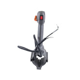 Husqvarna handle assembly front view showing grip and mounting benefits