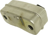Husqvarna muffler front view showing OEM fit and durable construction