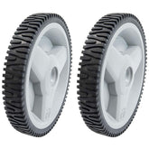 Husqvarna rear wheel 12 inch front view showing OEM fit and durable finish
