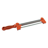Husqvarna Sharpforce front view showing guide and clamp for accurate filing benefit