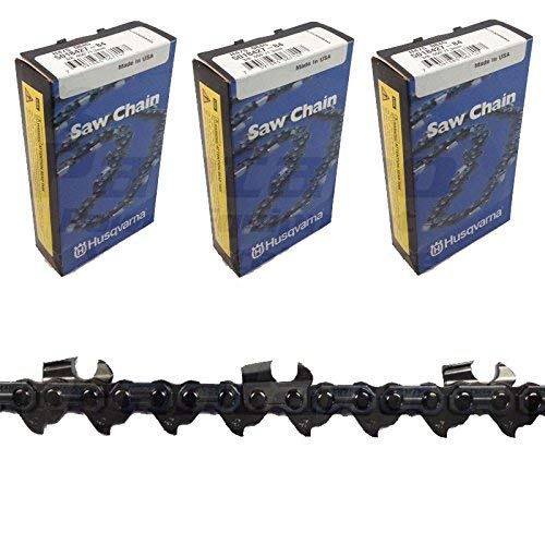 Husqvarna skip‑tooth chain pack front view showing sharp cutters for faster cutting