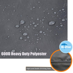 HWmatyCover side handle being used for quick installation and removal