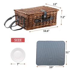 HYBDAMAI tableware arranged inside secured by straps for organized transport