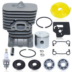 Hyceker front view of cylinder piston kit showing parts for easy verification and correct fit