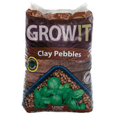 Hydrofarm GROW!T front packaging showing 40L bag and product name, clear storage benefit