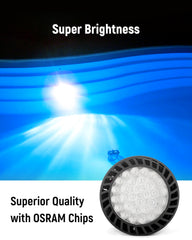 HYMIOR close-up of LED chips showing bright, efficient light source benefit