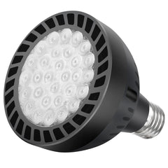 HYMIOR front view of 120V 50W LED pool light showcasing compact shape and fit