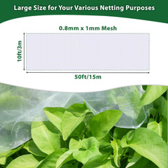 Hyxanons close-up of 0.8mm x 1mm weave protecting plants from insects