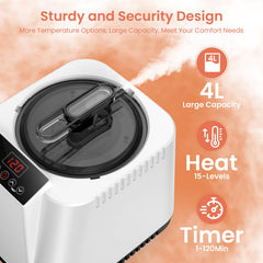 I-THERA-U remote control and display for convenient hands-free steam adjustments