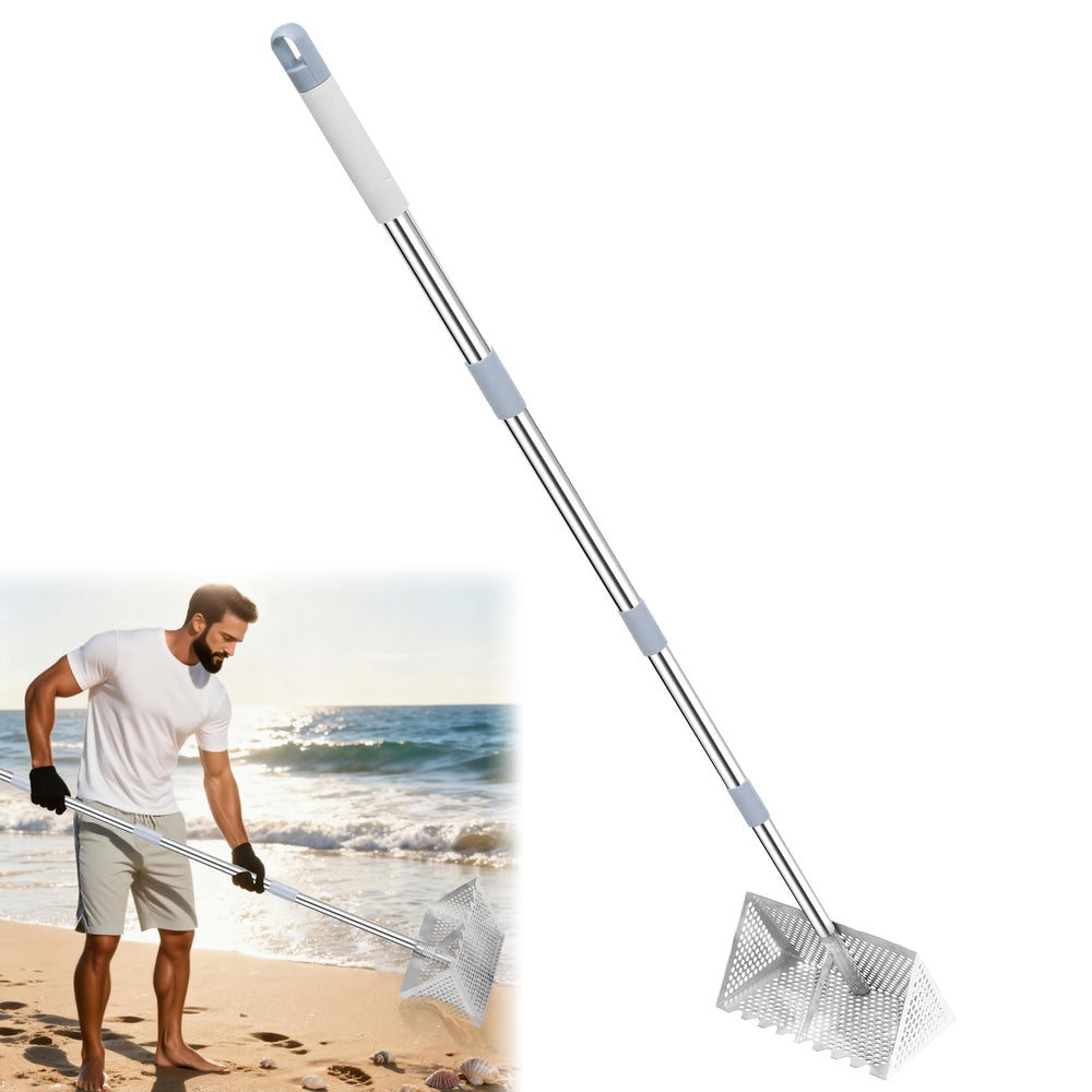 IAOVAW full rake standing on sand showing length and reach benefit