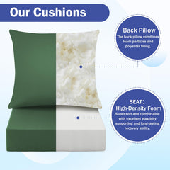 IASEAHK back cushion showing hidden zipper and handle for easy care