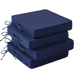 IASEAHK front view of navy blue cushion set shows comfortable seating