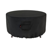 iBirdie front view showing full cover protecting fire pit and preventing debris