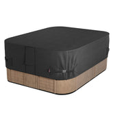 iBirdie front view on hot tub showing full coverage and weather protection