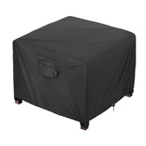 iBirdie front view of fire pit cover showing full fit and protection