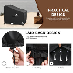 iBirdie side shot showing air vent and handle for easier removal and breathability