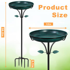 iCHKED five-pronged base and stake inserted in soil for solid wind resistance