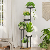 iDavosic.ly front view of tall plant stand showing four tiers and compact footprint