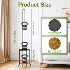 iDavosic.ly tray width close-up showing 11-inch space for larger pots