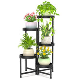 iDavosic.ly front view of five-tier stand showing compact vertical display benefit