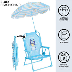 Idea Nuova Bluey folded compact for easy transport and space-saving storage