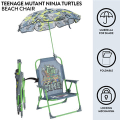 Idea Nuova TMNT close-up of durable water-resistant fabric and bright print
