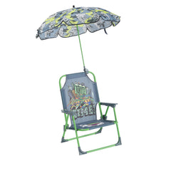 Idea Nuova TMNT front view with umbrella showing shade and kid-friendly design