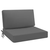 idee-home front view of two-piece patio cushion set showing fit and finish