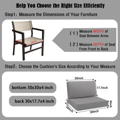 idee-home shredded-foam back detail demonstrating plush lumbar support