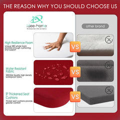 idee-home zipper and cover detail demonstrating easy removal for cleaning