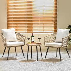 IDZO front view of full bistro set showing compact durable seating and elegance