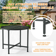 I'Ezonk stand supporting a filled rain barrel demonstrating convenient water access benefit