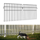 iGreely front view of 20-panel fence set showing full 27ft coverage and durable finish
