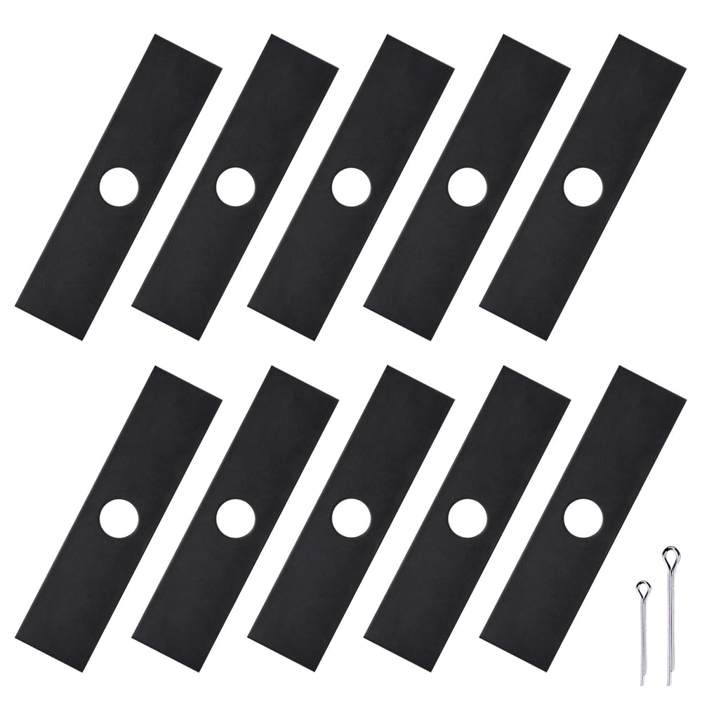 iGreely front pack view showing ten replacement edger blades and label benefit