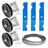 ILONPA front view of 54 inch spindle assembly showing durable housing and fastener holes for reliable fit