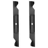 ILONPA front view of 46-inch mower blade set showing fit and finish for easy replacement