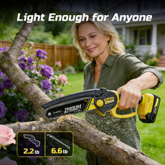 IMOUMLIVE extended pole at full length demonstrating 14 ft reach advantage