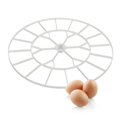 Incubator Warehouse front view of 22-egg tray showing secure fit and capacity