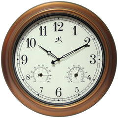 Infinity Instruments Craftsman front view showing clock and gauges, clear time and weather