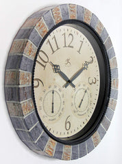 Infinity Instruments faux-stone frame close-up highlighting durable weatherproof finish