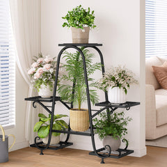 INGIORDAR plant stand styled on balcony showing space-saving vertical display