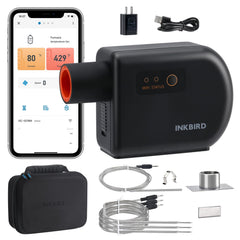 Inkbird front panel view showing controls and display for precise grill control