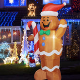 innatefun gingerbread man front view showing cheerful holiday curb appeal